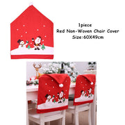 Christmas Gift Linen Elk Snowman Table Runner