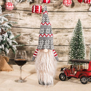 Christmas Santa Themed Wine Bottle Cover