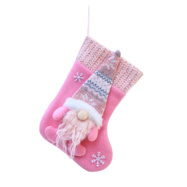 Christmas Tree Ornaments Pink Christmas Socks - Christmas Trees USA
