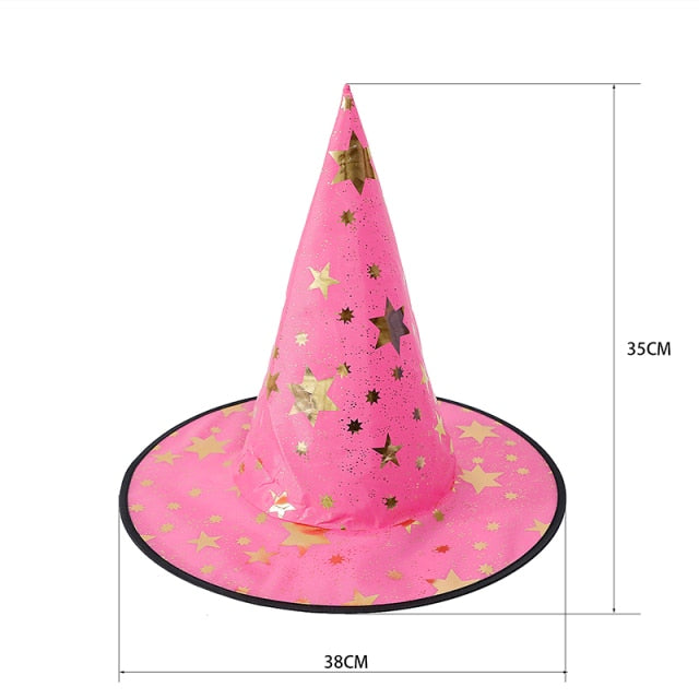 Halloween Decoration Witch Hat LED Lights Halloween Elf Ears Kids Home Party Decor Supplies Outdoor Tree Hanging Ornament Diy - Christmas Trees USA