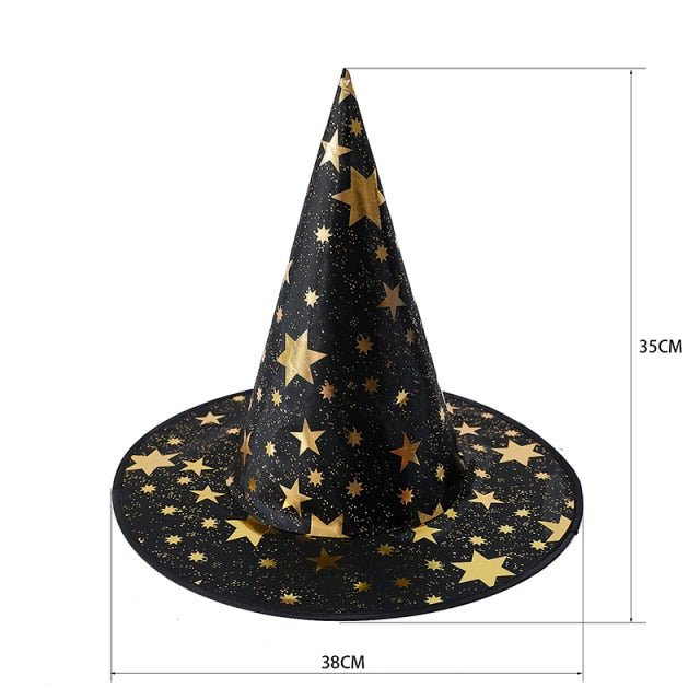 Halloween Decoration Witch Hat LED Lights Halloween Elf Ears Kids Home Party Decor Supplies Outdoor Tree Hanging Ornament Diy - Christmas Trees USA