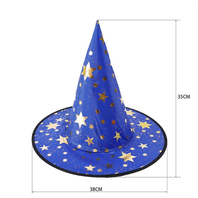 Halloween Decoration Witch Hat LED Lights Halloween Elf Ears Kids Home Party Decor Supplies Outdoor Tree Hanging Ornament Diy - Christmas Trees USA