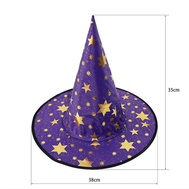 Halloween Decoration Witch Hat LED Lights Halloween Elf Ears Kids Home Party Decor Supplies Outdoor Tree Hanging Ornament Diy - Christmas Trees USA
