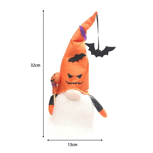 Halloween Decoration Witch Hat LED Lights Halloween Elf Ears Kids Home Party Decor Supplies Outdoor Tree Hanging Ornament Diy - Christmas Trees USA