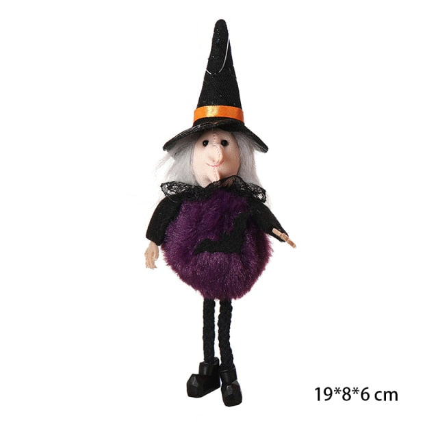 Halloween Decoration Witch Hat LED Lights Halloween Elf Ears Kids Home Party Decor Supplies Outdoor Tree Hanging Ornament Diy - Christmas Trees USA