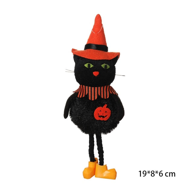 Halloween Decoration Witch Hat LED Lights Halloween Elf Ears Kids Home Party Decor Supplies Outdoor Tree Hanging Ornament Diy - Christmas Trees USA