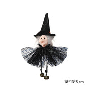 Halloween Decoration Witch Hat LED Lights Halloween Elf Ears Kids Home Party Decor Supplies Outdoor Tree Hanging Ornament Diy - Christmas Trees USA