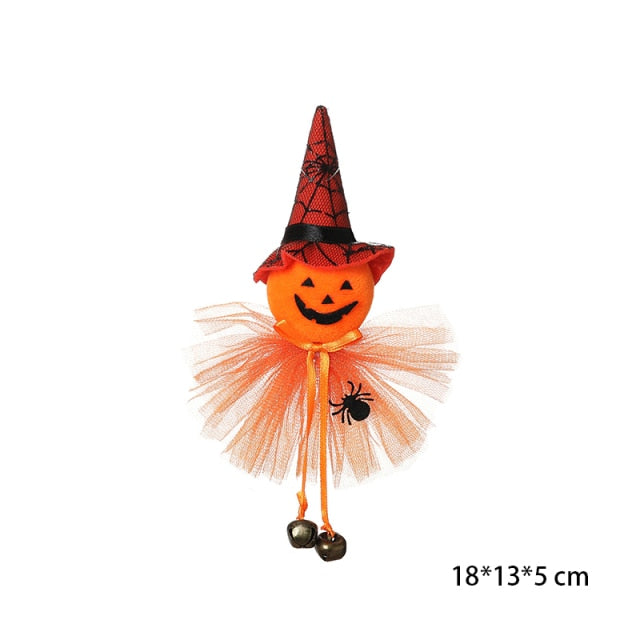 Halloween Decoration Witch Hat LED Lights Halloween Elf Ears Kids Home Party Decor Supplies Outdoor Tree Hanging Ornament Diy - Christmas Trees USA