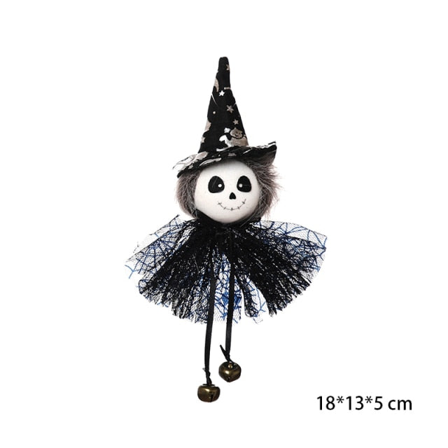 Halloween Decoration Witch Hat LED Lights Halloween Elf Ears Kids Home Party Decor Supplies Outdoor Tree Hanging Ornament Diy - Christmas Trees USA