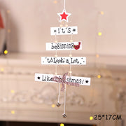 Christmas Decorations Snow Xmas Wooden Ornaments