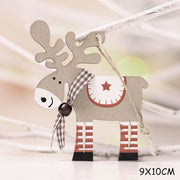 Christmas Decorations Snow Xmas Wooden Ornaments