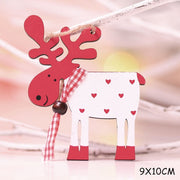 Christmas Decorations Snow Xmas Wooden Ornaments