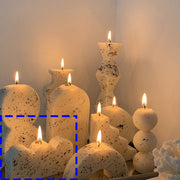 Handmade Ink Splashing Candle Irregular Long Pole Candle Ball Ladder Wave Arch