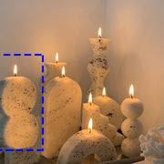 Handmade Ink Splashing Candle Irregular Long Pole Candle Ball Ladder Wave Arch