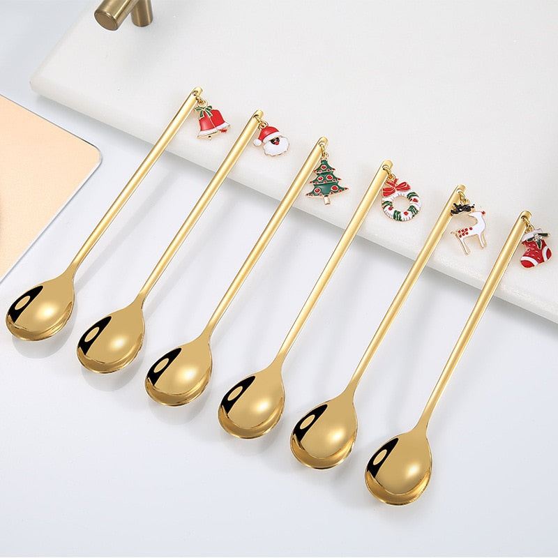 Christmas Ornaments Coffee Spoon
