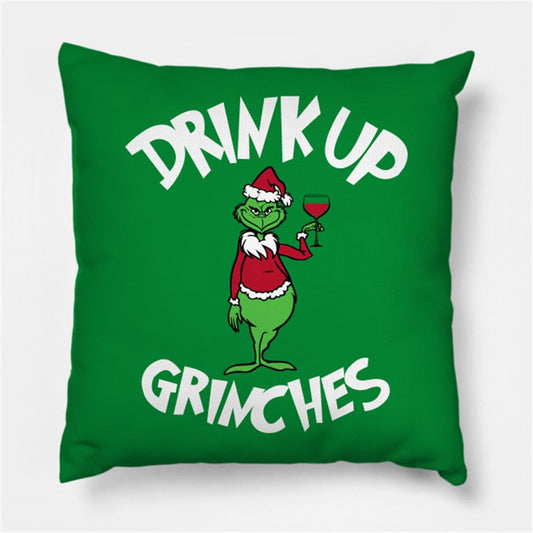 Drink Up Merry Christmas gift Pillowcase