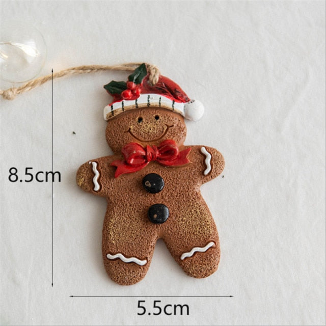 Christmas Gingerbread Man Pendant Christmas Ornaments