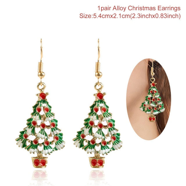 Christmas Earrings Merry Christmas Decorations