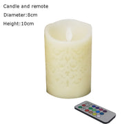 Multiple Color Light Changing Led Wax Candle With RGB Remote