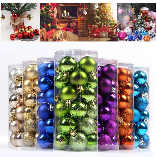 Colorful Shiny Christmas Ball Ornaments