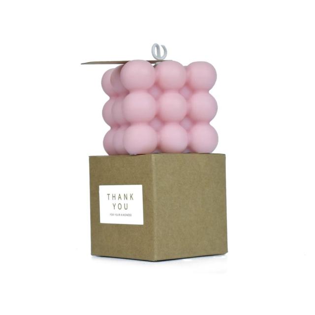 Cute Soy Wax Bubble Cube Candle