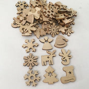 Wooden Xmas Tree Hanging Ornament