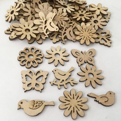 Wooden Xmas Tree Hanging Ornament