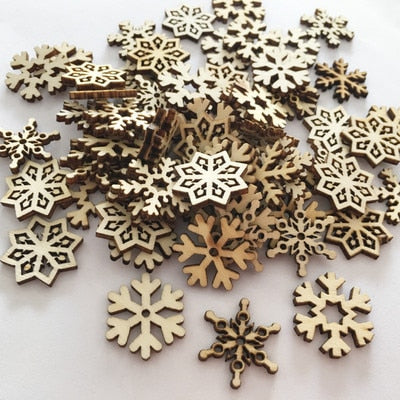 Wooden Xmas Tree Hanging Ornament
