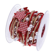 Red Christmas Ribbon Decoration for Tree