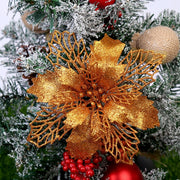 Artificial Glitter Christmas Flowers
