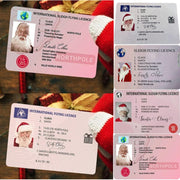 Creative Santa Claus Flight License