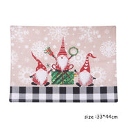 Christmas Placemats Non Slip Heat-Resistant Table Mats Forest Man Xmas
