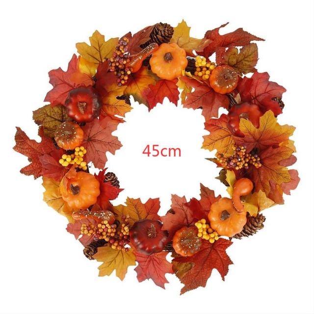 30-45cm Autumn Themed Wreath Christmas Decor - Christmas Trees USA