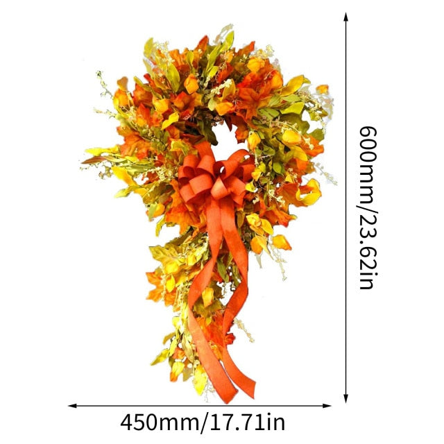 30-45cm Autumn Themed Wreath Christmas Decor - Christmas Trees USA