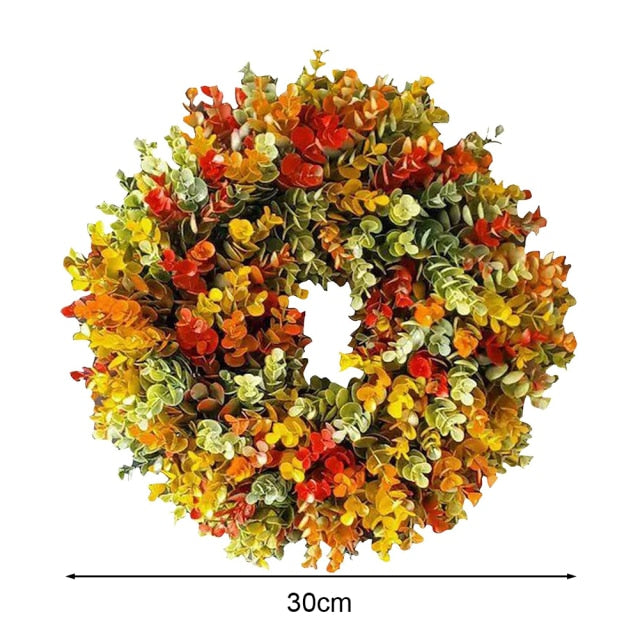 30-45cm Autumn Themed Wreath Christmas Decor - Christmas Trees USA