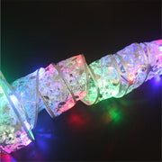 1M/2M/5M Christmas Ribbon With LED Lights - Christmas Trees USA