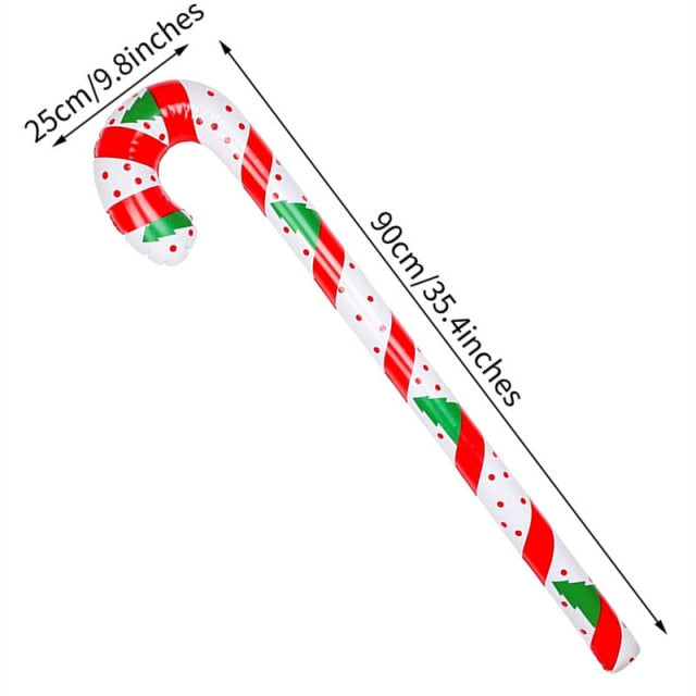 Christmas Decoration Inflatable Canes Lollipop Balloon