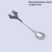 Navidad Merry Christmas Elk Tree Spoons