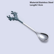 Navidad Merry Christmas Elk Tree Spoons