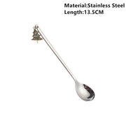 Navidad Merry Christmas Elk Tree Spoons
