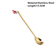 Navidad Merry Christmas Elk Tree Spoons