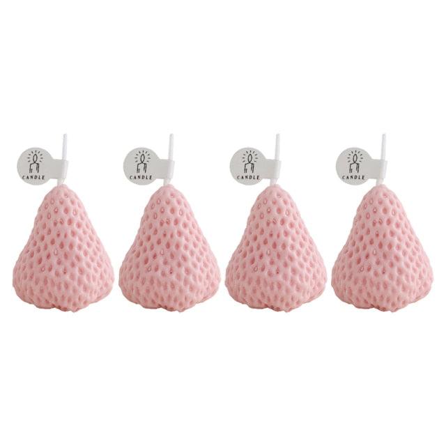 Decorative Aromatic Strawberry Candles