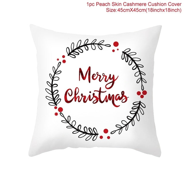Christmas Themed Colorful Pillowcase