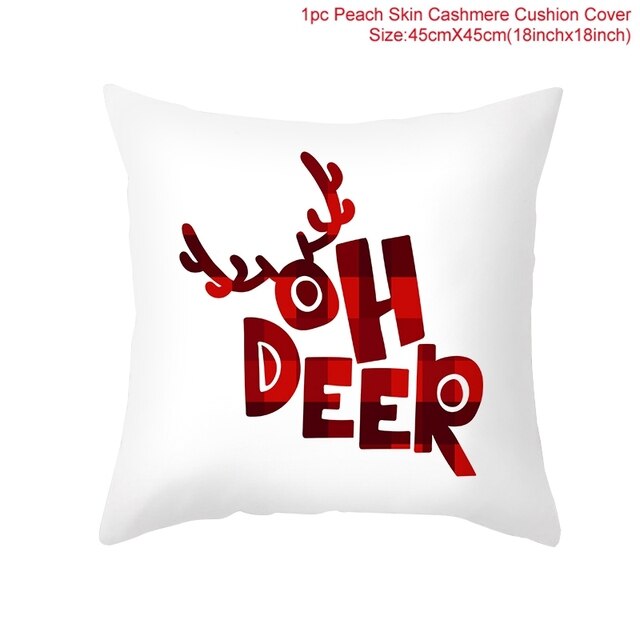 Christmas Themed Colorful Pillowcase
