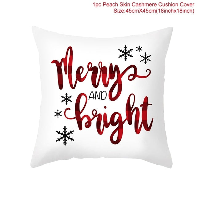 Christmas Themed Colorful Pillowcase