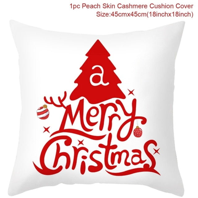 Christmas Themed Colorful Pillowcase