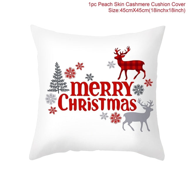 Christmas Themed Colorful Pillowcase