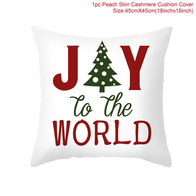 Christmas Themed Colorful Pillowcase