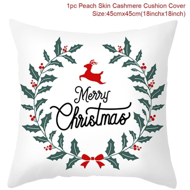 Christmas Themed Colorful Pillowcase