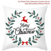 Christmas Themed Colorful Pillowcase
